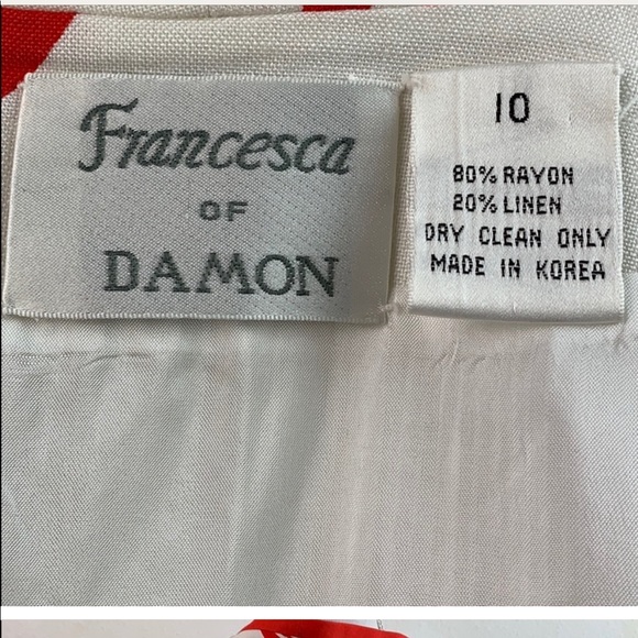 90’s cropped summer linen blazer + shoulder pads - Picture 5 of 5